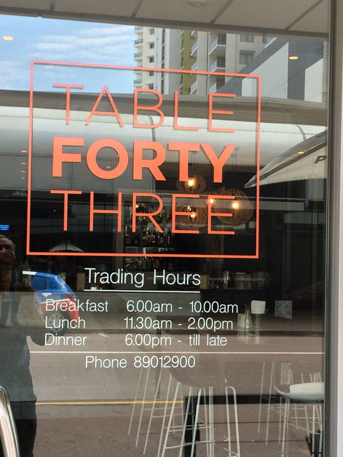 Table Forty Three - Restaurant Canberra 4